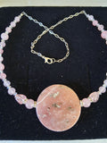 Mother of Pearl + Quartzite + Crystal Necklace